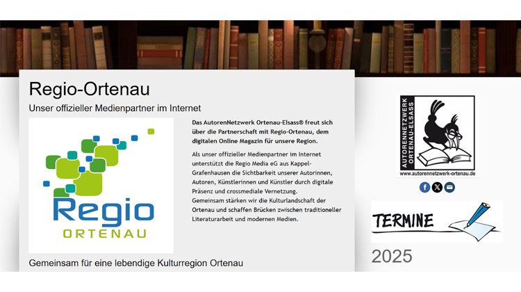 In eigener Sache: Neue Medienpartnerschaft - Regio-Ortenau und das AutorenNetzwerk vereinen Kräfte für die regionale Kultur
